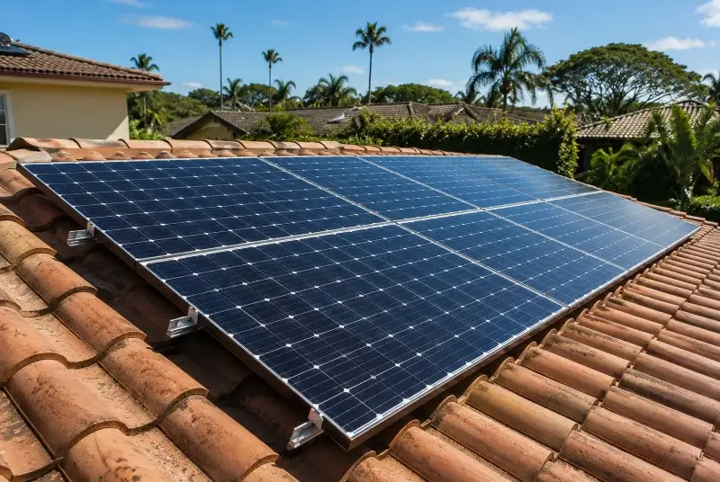 Installation de panneaux solaires à Saint-Rogatien
